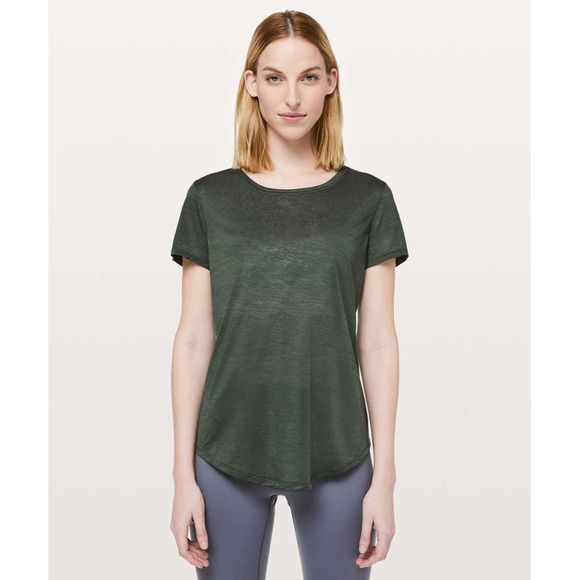 Lululemon Relaxed Short Sleeve Tee Olive 6 NWOT - Picture 2 of 11